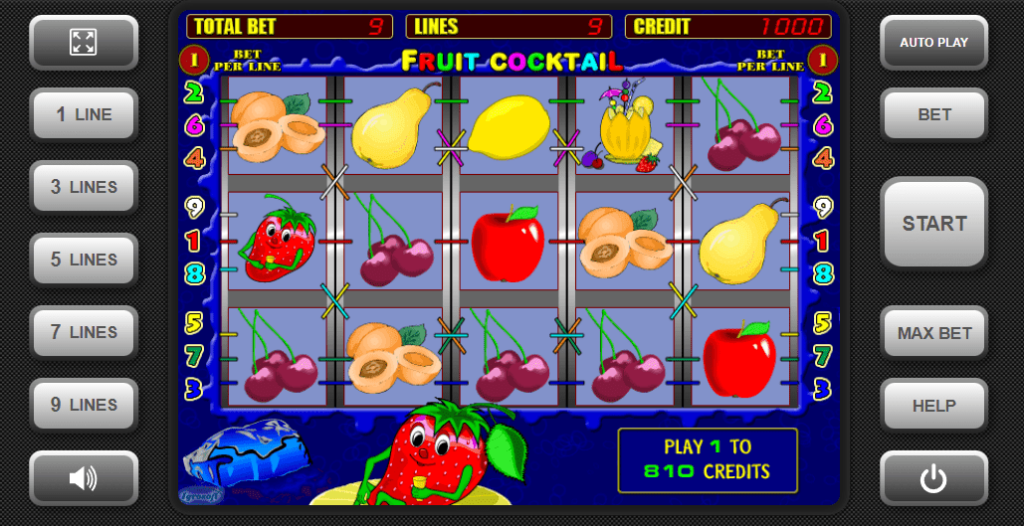 Як грати в ігровий автомат Fruit Cocktail